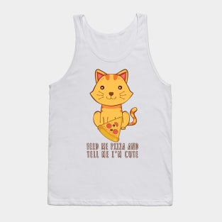 Pizza Cat Tank Top